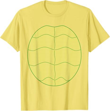 Funny Halloween Animal Belly Turtle Shell Costume Family T-Shirt L (Lemon Yellow)