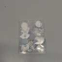 49PCS Wedding Bouquet DIY Photo Charm Oval Round Square Silver Pin Brooch Making Kit with Clear Glass Cabochons Heart Pendant Jump Rings for Craft Jewelry Making (34PCS Set)