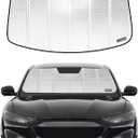 Windshield Sun Shade for Ford Mustang Mach-E 2021-2025. Reflective Aluminum Film Front Window Sunshade - BLAZBLOCK