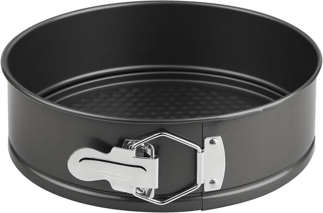 Springform Pan 9" Nonstick - Cheesecake Pan with Removable Bottom, Spring Form Round Baking Cake Mold for Cheesecake or Pie,Bakeware Accessories,Baking Gadgets-Matte Black