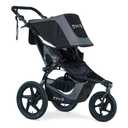 BOB Gear Revolution Flex 3.0 Jogging Stroller, Graphite Black, All Terrain Stroller With Mountain-Bike-Style Suspension & Air-Filled Tires; Car Seat Compatible, Style: Single