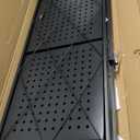 Lifetime Home 4-Tier Foldable Storage Shelf with Wheels - Metal Rack Collapsible Shelving Unit Display, Rolling Cart for Books Kitchen Storage Shelves, Pantry & Closet Organizer, Office Room Decor (Black)