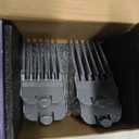AFANSO Mega Hair Clipper Guards, 8pcs Gray, Fits Most Wahl Full Size Hair Clippers (3 Inch 8pcs)