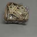 Gerrii 36 Pcs Wooden House Christmas Ornaments Unfinished Laser Hollowing Wood House Sign DIY Wood Christmas Ornament for Crafts Gift Folk Scandinavian Xmas Hanging Decorations