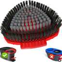 2 x Scrubber Mop Replace Head Compatible with O Cedar EasyWring 1 Tank,Spin Replacements Heads,Scrub Brush Attachment for Bathroom,Kitchen and Various of Hard Floors