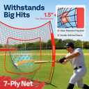 VIVOHOME Baseball & Softball Training Net with Batting Tee, 7 x 7 ft.