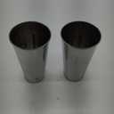 Metal Magery Stainless Steel Milkshake Cups Immersion Hand Blender Malt Cup 30 oz Set of 2