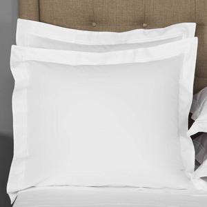 European Square Pillow Shams Set of 2 White 600 Thread Count 100% Natural Cotton Pack of Two Euro 26 x 26 Pillow Shams Cushion Cover, Cases Super Soft Decorative White, European 26''x26''