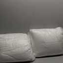 2 Pack Small Cotton Down Alternative Pillows, Super Soft and Breathable Small Pillows for Sleeping, Travel, 14x18 Inches