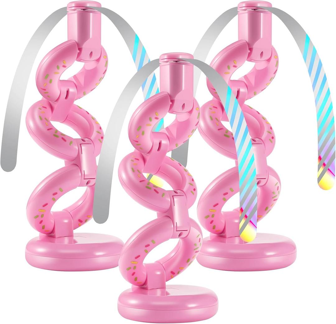 Fly Fans for Tables Fly Repellent Outdoor Keep Flies Away, Flies Spinner Table Top with Holographic Blades, Bug Traps for Picnic, Party, BBQ (Pink)
