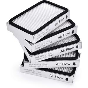 Leadaybetter 5 Pack for Kenmore EF-2 86880 Exhaust Vacuum HEPA Filters. Compare to Replace Sears Part # 20-86880 (86880), 40320, EF2, 610445. Also Replaces Panasonic MC-V194H