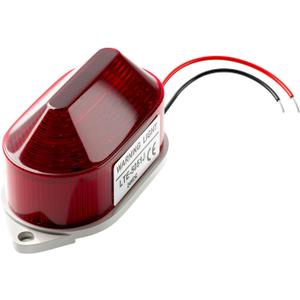 DC24V Strobe Siren Industrial Warning Light with Red LED and 105dB Buzzer, Ultra-Bright Signal Flashing Alarm Light for Safety and Alert, Oval