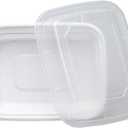 LOCKBOX Single Compartment Meal Prep Container (Count of 60, White)