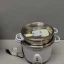 Aroma Housewares 14-Cup (Cooked) / 3Qt. Select Stainless Pot-Style Rice Cooker, & Food Steamer, One-Touch Operation, Automatic Keep Warm Mode, White (ARC-757-1SG)