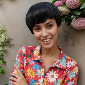 Short Pixie Cut Wig, Natural Black Layered Style, Heat Resistant Synthetic Hair (201)