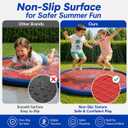 Splash Pad for Kids & Dogs, Upgrade Non-Slip Thicken Backyard Sprinkler Water Pad, Toddler Sprinkler Pool, Summer Outdoor Water Toys