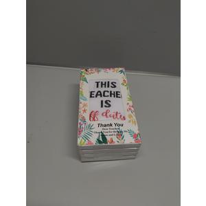Best Teacher Ever Socks “This Teacher Is Off Duty” Sole Women's One Size 6 - 11 (Pack Of 4Pairs)