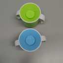 Munchkin Sippy Cup for 6 Month Old and Up, Spill Proof Miracle 360 Toddler Cups with Transition Handles, 7 Ounce, 2 Pack, Blue/Green