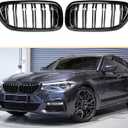 Qitian ABS Gloss Black Front Kidney Grille Grill For BMW 5 Series G30 G31 F90(M5) (2017-2019 Only)