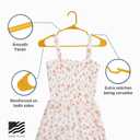 Plastic Hangers 50 Pack, Strong Space Saving Clothes Hanger, Made in USA, Perfect Shirt or Coat Plastic Hanger, with Shoulder Grooves, Scoreboard Yellow, Notched