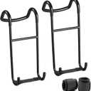 Upgraded 2-Pack Dumbbell Spotter Hooks, 250 lbs Load Capacity Heavy Duty Dumbbell Hooks for Bench Press, Chest & Shoulder Workouts with Wrist Straps