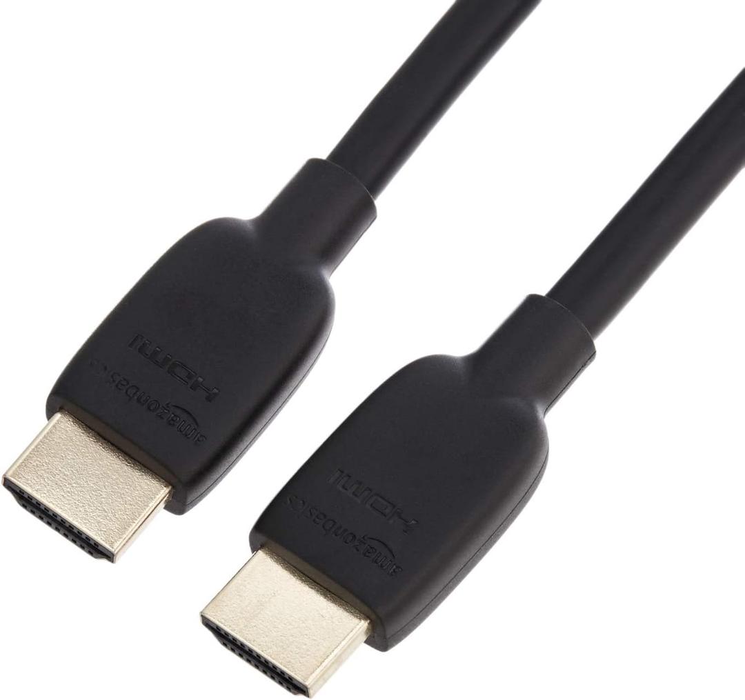 Amazon Basics HDMI Cable, 10 feet, HDMI 2.1 to HDMI Cable (48Gbps), 8K@60Hz 4K@120Hz Certified Ultra High Speed, Black, Compatible with PS5/Xbox/TV/Monitor