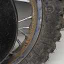 AlveyTech Rear Wheel Assembly for Razor MX500 and MX650 Dirt Rocket Bike - Replacement Kit with 2.5-10 Knobby Tread Tire, Inner Tube, Rim, Axle, Brake Rotor, 80 Tooth Sprocket, Freewheel, Chain Guard