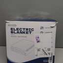 Electric Throw Heated Blanket, Waffle Weave Electric Blanket, Rapid Heating, LCD Controller, 6 Temperature Settings, 4-Hour Auto Shut-Off, ETL Certified, Machine Washable, 50“ × 60”, Dark Gray