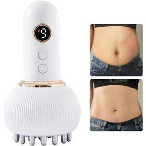 Lymphatic Drainage Massager & Cellulite Massage Tool, Helps Reduce Stretch Marks & Cellulite, for Legs, Arms & Belly, Body Sculpting Machine with Microcurrent, Light, Heat & Vibration