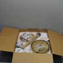 42'' Ceiling Fan with Lights and Remote, Low Profile Modern Ceiling Fan Gold, 6 Speed, Reversible, 3000k-6000k LED, Quiet DC Motor for Indoor Outdoor Bedroom Living Room