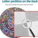 Bgraamiens Puzzle-Aztec Totem-1000 Pieces Round Puzzle Color Challenge Jigsaw Puzzles for Adults (Aztec Totem)