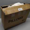 puredown Goose Feather Down Pillows, 100% Organic Cotton Cover, Luxury Hotel Collection Bed Pillows for Sleeping Set of 2, Standard Size