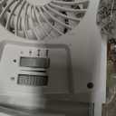 35.4-37.4 Inch White Vertical Window Exhaust Fan for Sliding Windows