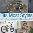 IMPRESA Bike Wall Mount for Stylish Storage  Urban Indoor Rack to Save Apartment Space  Heavy-Duty Bike Mount for Vertical or Horizontal Hanging