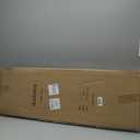 GLAXYFUR 43 Inches Folding Storage Ottoman Bench, Storage Chest, Footrest for Entryway, Living Room, Holds up to 660 lb, Brown