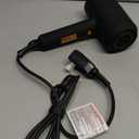 slopehill Professional Ionic Hair Dryer, Powerful 1800W Fast Drying Low Noise Blow Dryer with 2 Concentrator Nozzle 1 Diffuser Attachments for Home Salon Travel (Black)