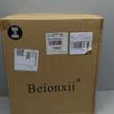 Beionxii Dusk to Dawn Outdoor Post Lights, 21Inch Large Exterior Lamp,Black, Extra Large