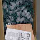 Brightown 2 Pack Total 132ft 200LED Outdoor C9 LED Christmas String Lights, Plug-in Connectable Waterproof Roofline String Lights for Outside Christmas Holiday Decor (White)