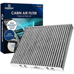 KURIMUP Cabin Air Filter,Replacement for CF11643,Premium Cabin filter with Activated Carbon, Fit for A3/Q3/S3/TT Quattro and Atlas/GTI/Golf/Jetta/Tiguan(1 pack)