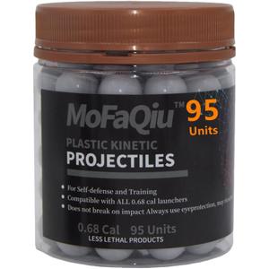 68 Cal Kinetic Projectiles, no Parting Line Burr, Mirror Polishing,for Training,Paintball Pepper Practice BallCan be Reused Kinetic Ball Compatible All .68 Cal Pepper Ball Launchers