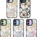 Bouvardia for iPhone 17 Case, Cute Girly Design for Women, Protective & Aesthetic, Floral Theme - Flowers Blossoming (Gray Bumper)