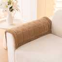 Awjcsv Couch Cover for Dogs Washable, Fuzzy Pet Couch Covers for 3 Cushion Sofa Pet Friendly, Non Slip Sofa Cover (Light Brown, 27.6" X 27.6"/70 X 70cm 2 PCS)