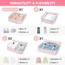 BAGAIL 8 Set Packing Cubes Luggage Packing Organizers for Travel Accessories-Pink Flamingo
