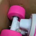 Women's and Girl's Classic Roller Skates with Light up Wheels and Love Heart Pattern, High-top PU Leather Rollerskates (Youth's 3, WHITE)