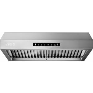 VIKIO HOME Under Cabinet Range Hood 30 Inch, 900CFM Vent Hood with 3 Speed Gesture Sensing & Touch Control, Stainless Steel Kitchen Hood with LED Light and 2 Baffle Filters with Handlebar