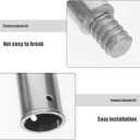 Garneck Aluminum Alloy American Threaded Connection Parts for Extension Poles Compatible with Wood and Metal Rods 2.55 X 1.02 Inches Industrial Fastener Hardware