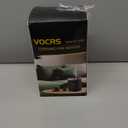 Small Portable Space Heater for Indoor Use VOCRS 1500W PTC Electric Heater with Thermostat, Remote Control, 12H Timer, Eco and Fan Mode, Rapid and Safe Heating for Bedroom, Office, Black