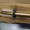 Kemmie Heavy Duty Double Curtain Rods, 36 to 72' Telescoping, Warm Gold, Metal & Aluminum, Wall Mounted