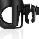 Marine Boat Rail Cup Holder, Clamp-on Mount Marine Universal Rotation Drinks Holder, No Drilling Install On Bimini Top Rail Or Pole, Grip Rail, Grab Bar, Yacht, Kayak, Bikes, Boat Gifts for Boat Lover