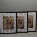 Giftgarden Black 8.5x11 Picture Frame Set of 4, Matted to 6x8 Picture or 8.5 x 11 Inch Certificate Award Document without Mat, Wall and Tabletop Display